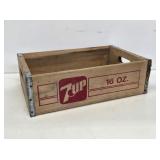 7-Up Soda Wooden Bottle Crate