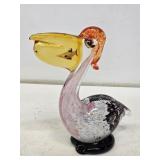 Murano Art Glass Pelican Figurine