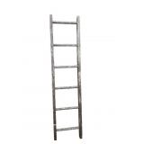 Primitive Wooden 6 Rung Ladder