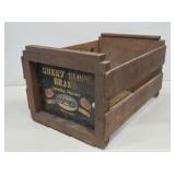 Sunny Slope Peaches Wooden Fruit Crate
