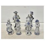 6 Bisque China Figurines