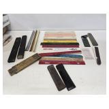 Assorted Advertising Rulers, Slide & Folding Rules