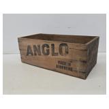 Anglo Roast Beef Wooden Advertising Crate