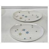 2 Franciscan Atomic Starburst Serving Platters
