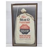 Framed Indiana Farm Bureau Seed Sack