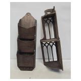2 Small Wooden Shelves
