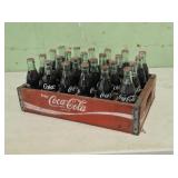 Wooden Coca-Cola Crate with Unopened Bottles