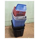 Plastic Storage Totes (No Lids)