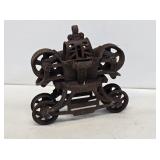 Primitive Myers Cast Iron Hay Trolley