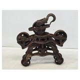 Primitive Cast Iron Hay Trolley