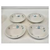 4 Franciscan Atomic Starburst 7" Salad Bowls