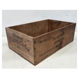 Wooden Wine Advertising Crate