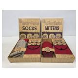 Vintage Heated Mittens & Socks With Boxes