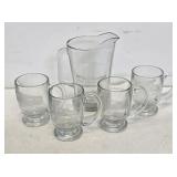 CP Rail System Soo Line Crystal Water Set