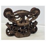 Primitive Porter Cast Iron Hay Trolley