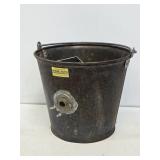 Primitive Metal Calf Feeding Bucket