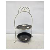 Wrought Iron Pie Pan Display Rack