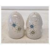 Franciscan Atomic Starburst Salt & Pepper Shakers
