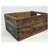 White House Vinegar Wooden Crate