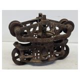 Primitive Imperial Cast Iron Hay Trolley