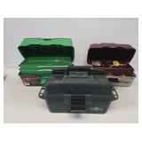 3 Tackle Boxes with Tackle and Tools