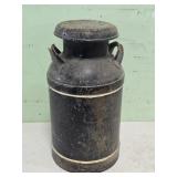 Metal Milk Can with Lid