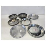 7 Primitive Metal Pie Pans