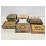 Assorted Advertising Cigar Boxes
