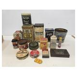 Assorted Advertising Tins