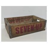7-Up Soda Wooden Bottle Crate