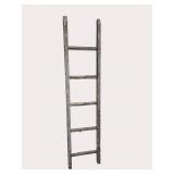 Primitive Wooden 5 Rung Ladder