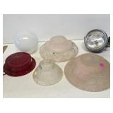 Art Deco Glass Light Shades & Lights
