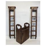 Wooden Magazine Rack & What Knot Shelves