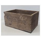 Hercules Powder Wooden Advertising Crate