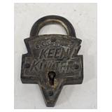 Keen Kutter Brass Lock (No Key)