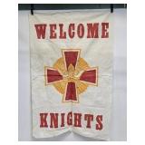 Vintage Knights of Columbus Canvas Banner