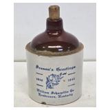 Rare Uhl Pottery Seasons Greetings 1 Quart Jug