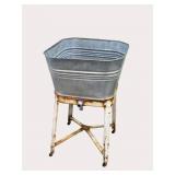 Metal Single Wash Tub with Stand