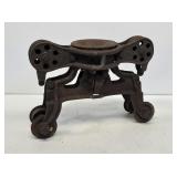 Primitive Cast Iron Hay Trolley
