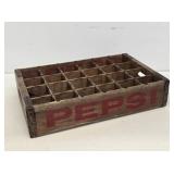 1963 Pepsi Wooden Bottle Crate