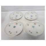 4 Franciscan Atomic Starburst 8" Salad Plates