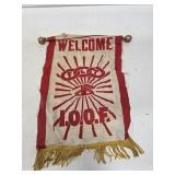 Vintage Odd Fellows Lodge Banner