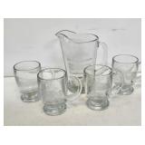 CP Rail System Soo Line Crystal Water Set