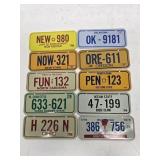 (10) 1979 Bicycle License Plates