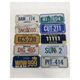 (10) 1979 Bicycle License Plates
