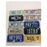 (12) 1979 Bicycle License Plates