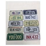 (10) 1979 Bicycle License Plates