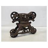 Primitive Clover Leaf Cast Iron Hay Trolley