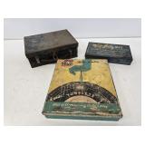 Early Metal Tool Kit Boxes