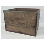 Red Diamond Explosives Wooden Advertising Crate